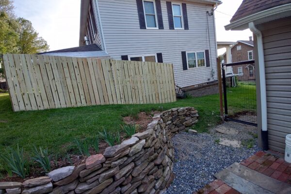 Custom residential steel fence and gate installation