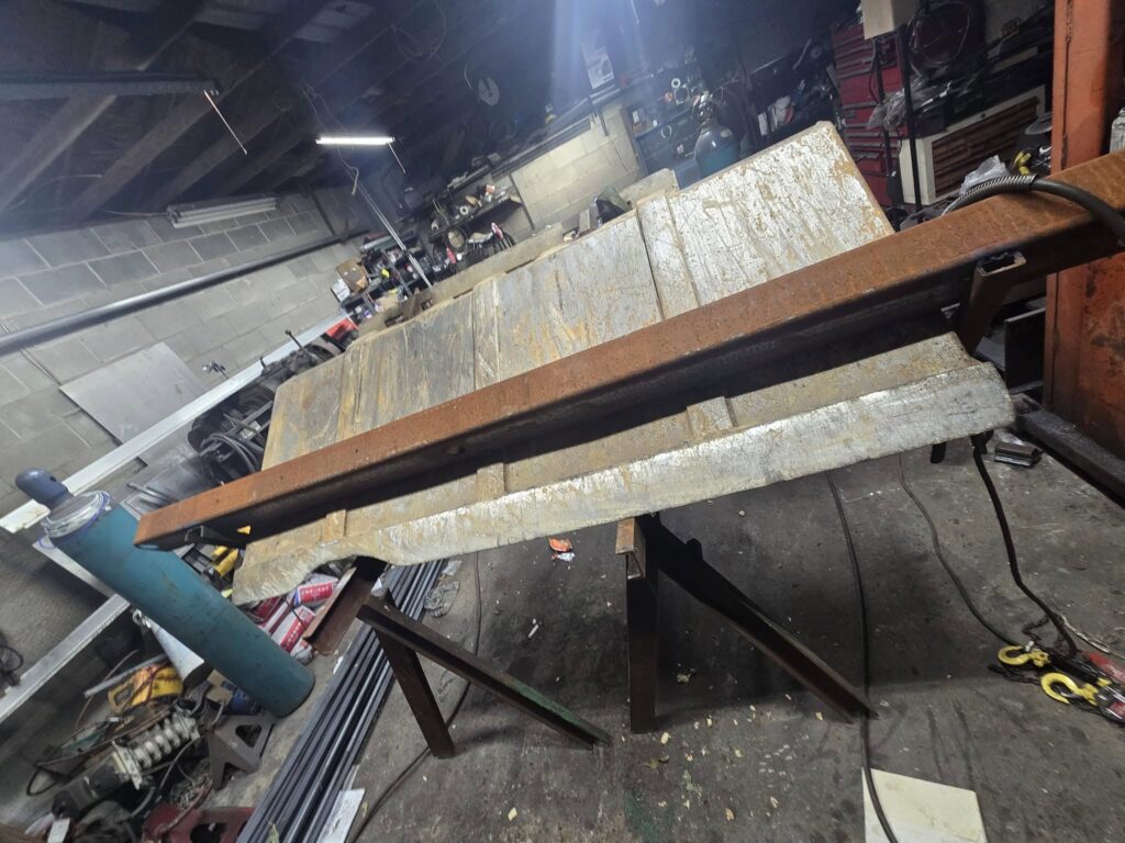 Heavy steel plate and structural beam processing inside welding shop in Pennsylvania